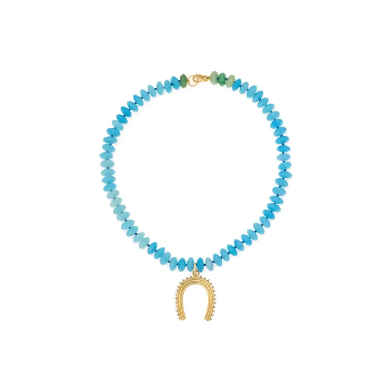 Adina Reyter 14K Yellow Gold Diamond And Jade Necklace-1