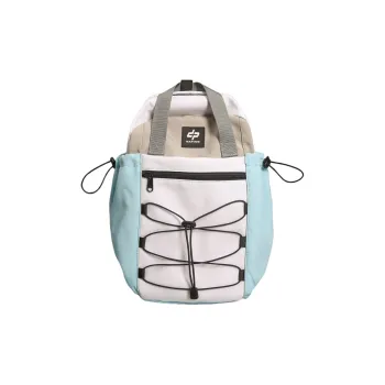 Debecca Nylon Backpack Unisex White Blue/Khaki