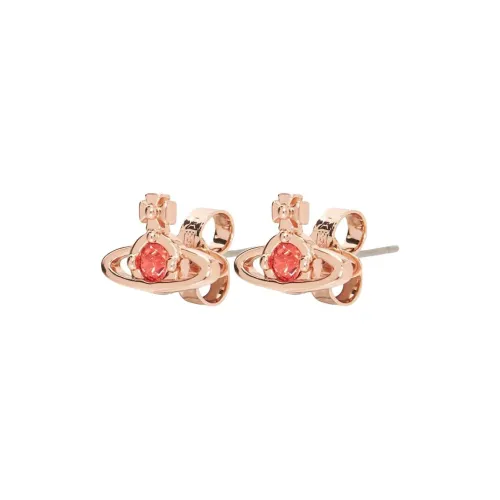 Vivienne Westwood Brass Stud Earrings Women's Orange