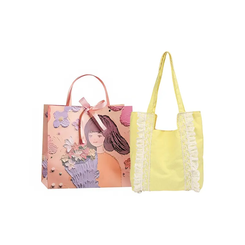 PARK DANCE Canvas Bag, Shoulder Bag Regular Women's Multicolor-9