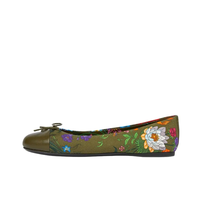 GUCCI Casual Single Shoes Women's Dark Green-0