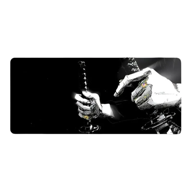 DANYIN Black White Anime Extra Large Minimalist Style Premium Desk Mat For Anime Esports Office, Washable Mouse Pads-0