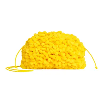 Bottega Veneta The Mini Pouch Mini Mop Effect Lemon