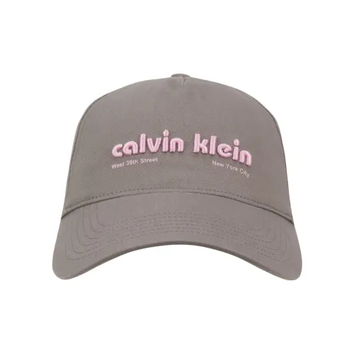 CALVIN KLEIN Cotton Baseball Caps Unisex Spire Gray