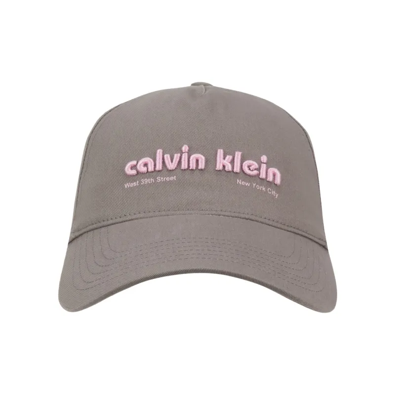 CALVIN KLEIN Cotton Baseball Caps Unisex Spire Gray-0