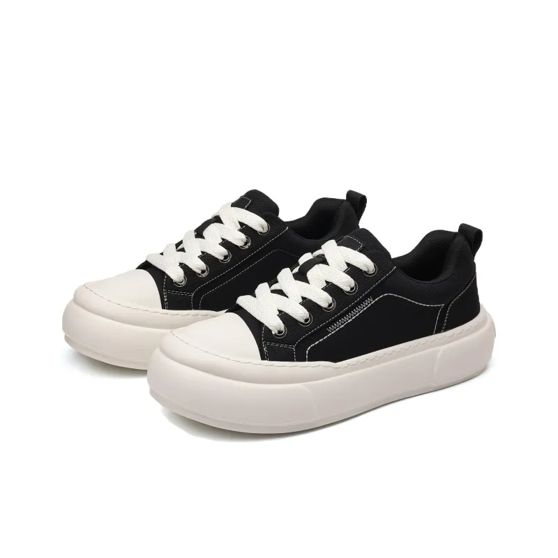 Kalinsd 1971 Low Top Skateboard Shoes Men's Black-1