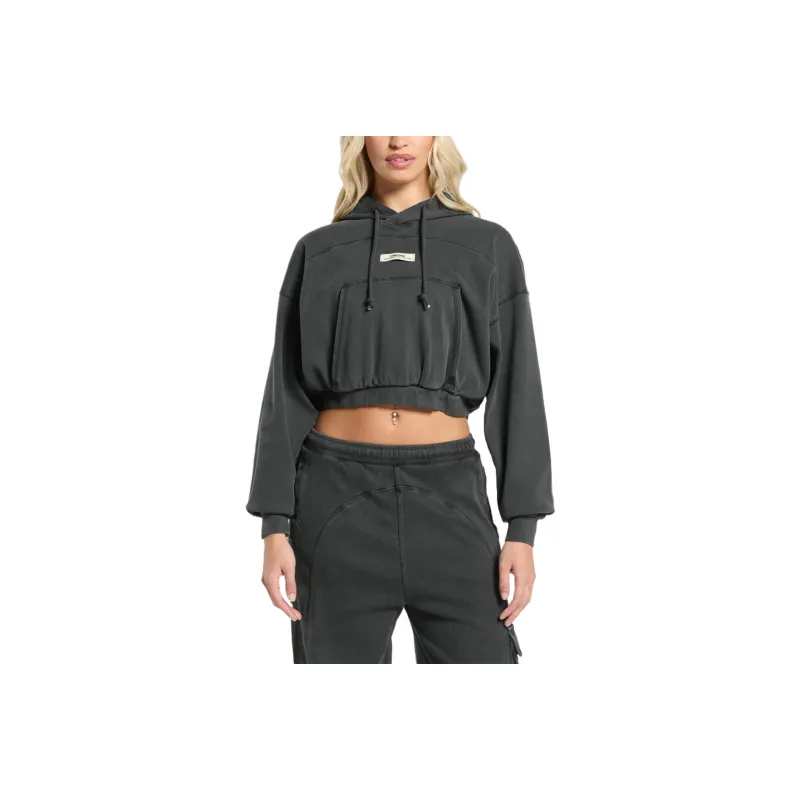 GYMSHARK Sweatshirt Women's Asphalt Gray-0