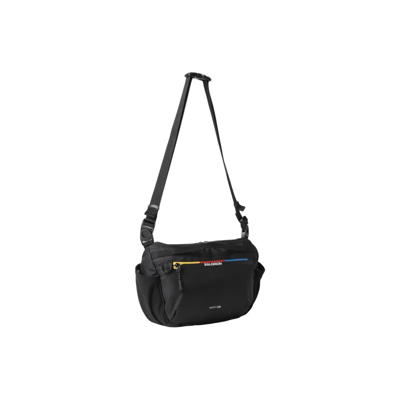 SALOMON Nylon Shoulder Bag, Crossbody Bag Unisex Black-1