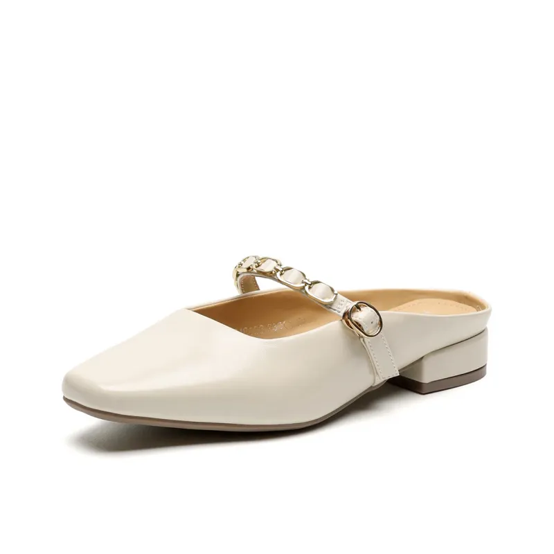 HUANAI Slip Resistant Abrasion Resistant Closed Toe Slippers Women's-5