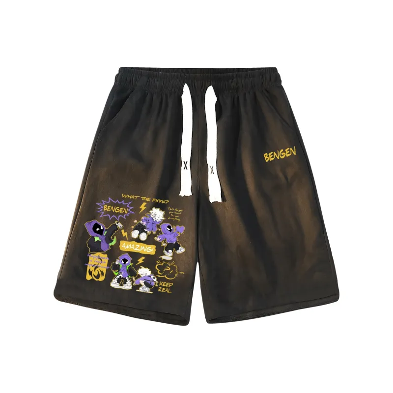 BENGEN Casual Shorts Unisex-8