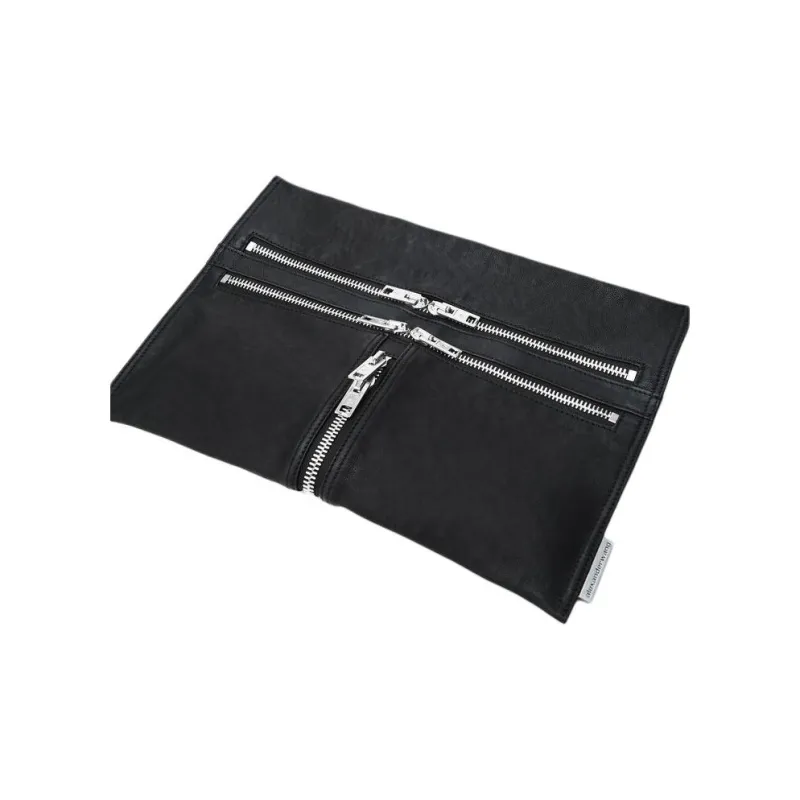 Alexander Wang Calfskin Shoulder Bag Unisex Black-3