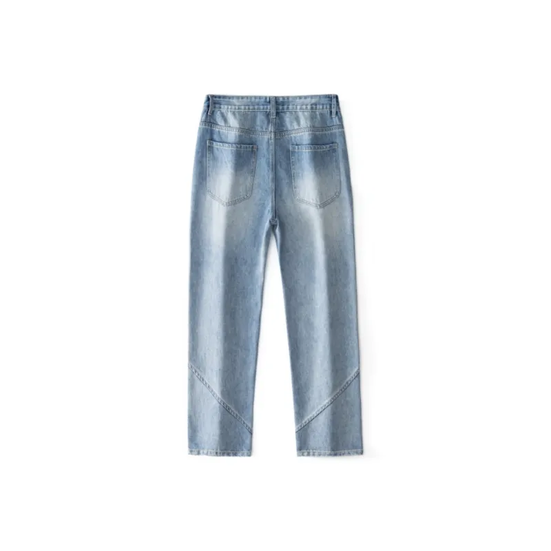 HOKLV Jeans Unisex Blue-1