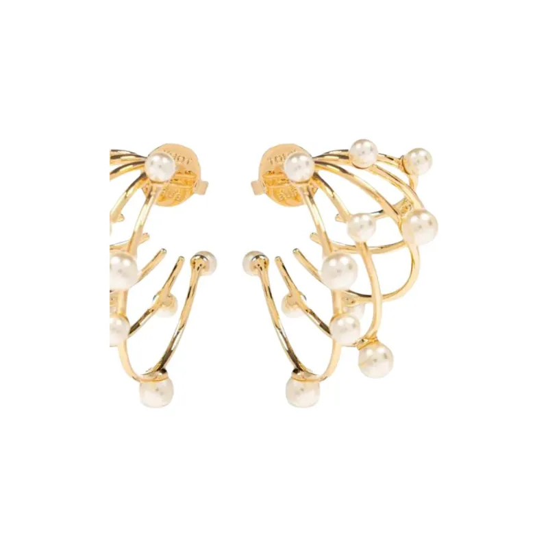 TORY BURCH Faux pearl embellished Earrings-2