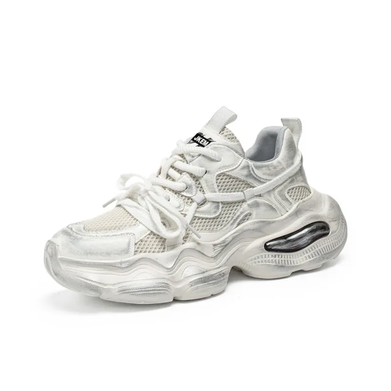 JKEM Shock Absorbers With Slip Resistant And Abrasion Resistant Properties Low Top Chunky Sneakers Men's-6