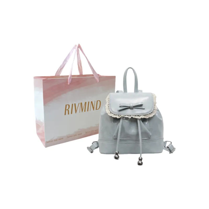 RIVMIND PU Backpack Women's White/Black/Yellow/Blue-15