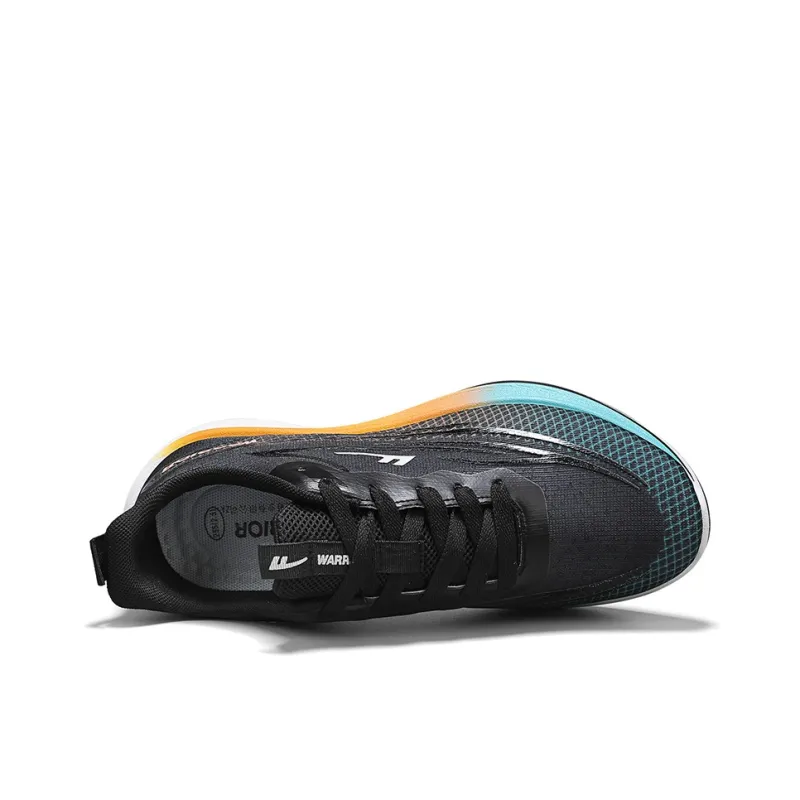 WARRIOR Running Shoes Men Low Top Orange/Blue-2