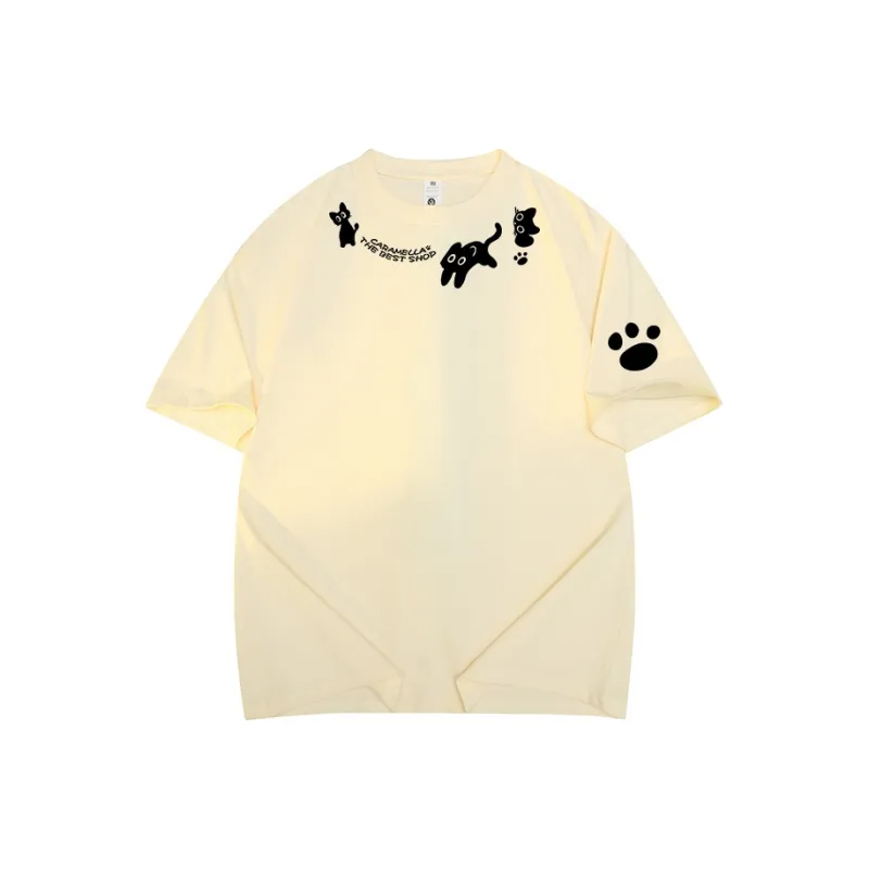 Caramella Drop Shoulder Sleeve T Shirt Women's-20