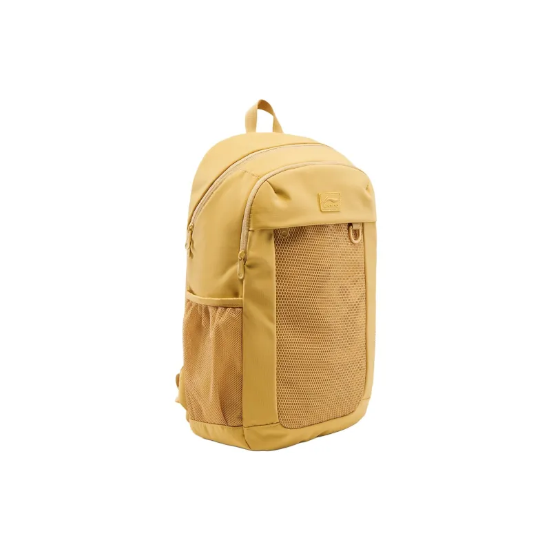 LiNing Sports Life Collection Polyester Backpack Unisex Dark Yellow-2