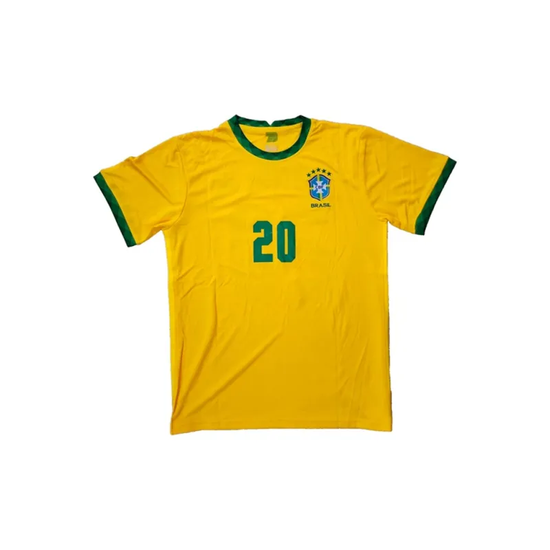 Three For Brazil National Team Jersey Exquisite Mounting, Outer Frame Approx. 65x85cm-2