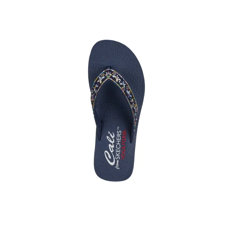 Skechers Vinyasa Flip Flops Women's Dark Blue-2