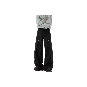 FA2LO Casual Pants Unisex Black