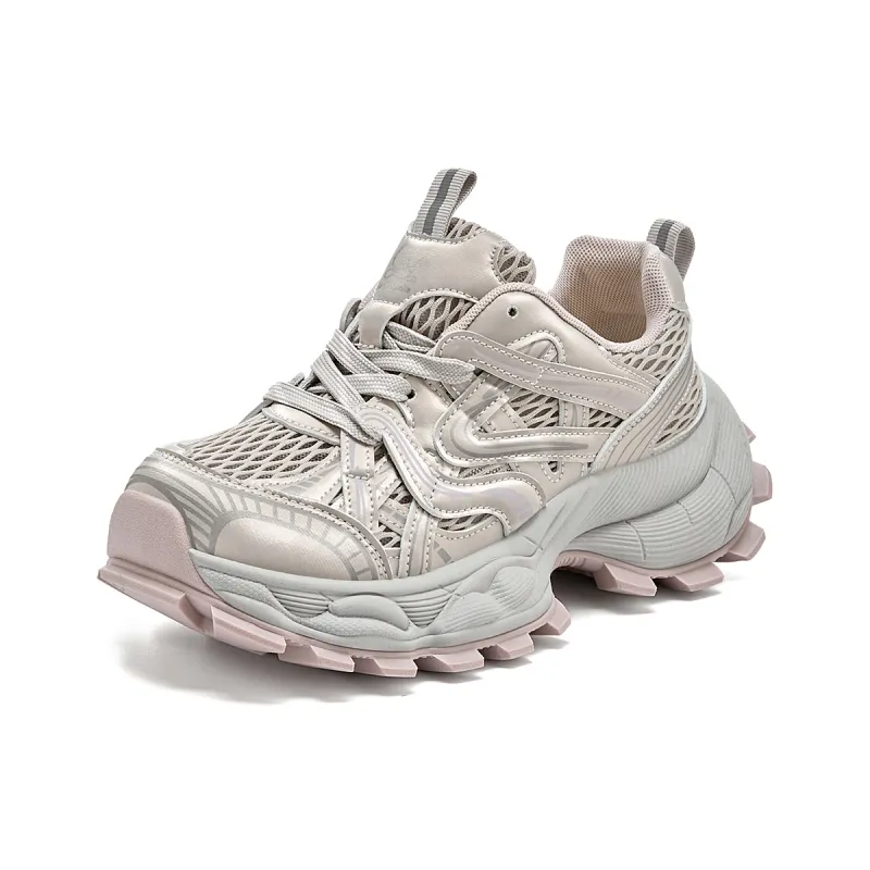 La Chapelle Low Top Chunky Sneakers Women's Pink-0