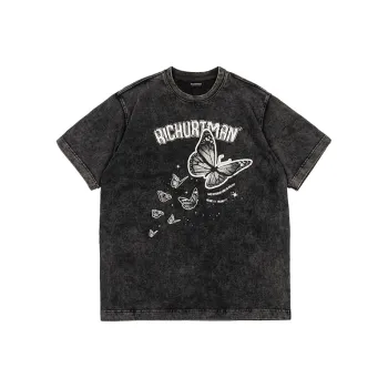 RICHURTMAN T Shirts Unisex Black | Washed Black