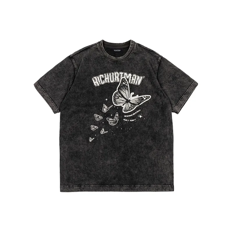 RICHURTMAN T Shirts Unisex Black | Washed Black-0