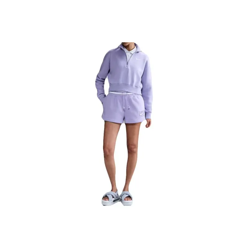 Nike Sportswear Phoenix Fleece Women's High Waisted Loose Graphic Shorts-0