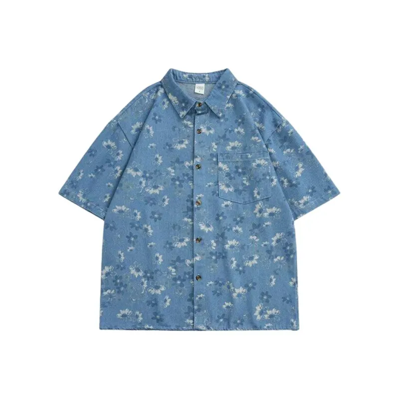 WARNING LIGHT Shirts Unisex Blue-0