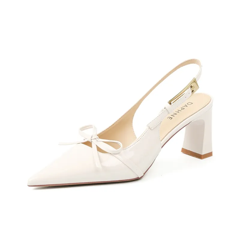 DAPHNE Chunky Heel High Heels 6.5CM Women's-6