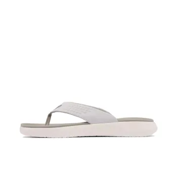 Columbia Slip Resistant Flip Flops Men's Silver Gray