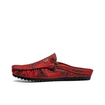 Mr. Thorn Tree Rubber Sole Stitching Sequins Slip Resistant Abrasion Resistant Closed Toe Slippers Men's