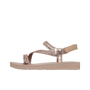 Skechers Meditation One Strap Sandals Women's Rose Gold