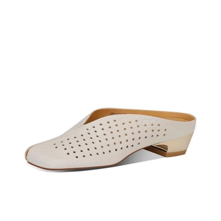 JESSICA SOPHIA Rubber Sole Cut Out Abrasion Resistant Slip Resistant Closed Toe Slippers Women's-2