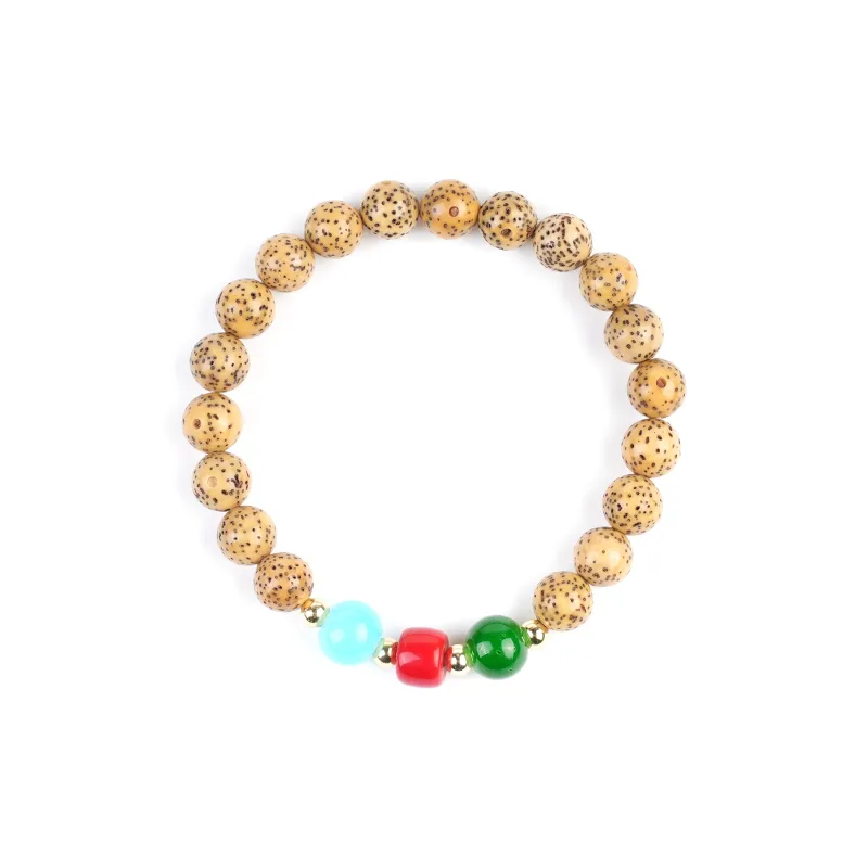 LINKY Laboratory Star Moon Bodhi Seeds Bracelets Unisex-5