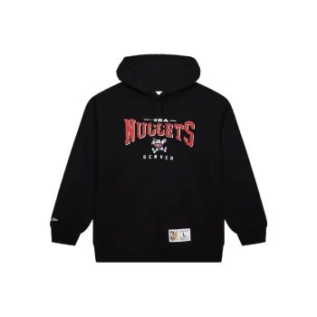 Mitchell & Ness Men's Black Denver Nuggets Vintage Logo Pullover Hoodie Sweatshirt Men's Black