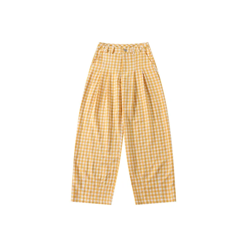 Wen Shan Casual Pants Women's Yellow-0
