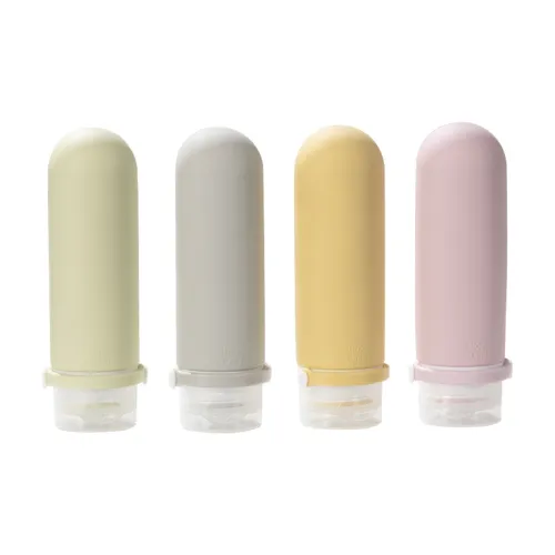 NILIYA Silicone Travel Bottles With Dividers Portable On The Go Premium Extrusion Filling Machines