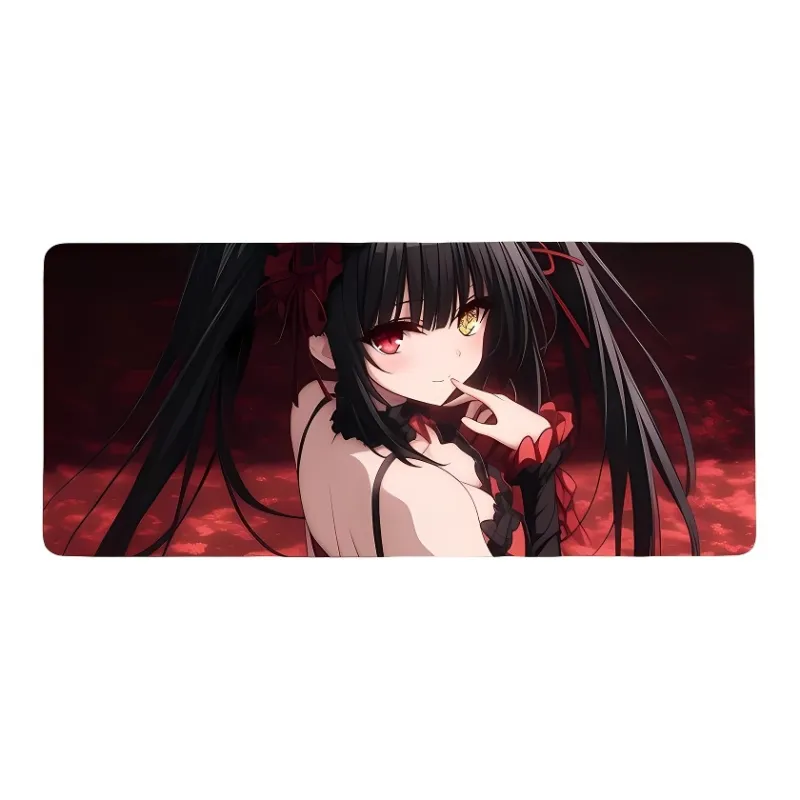 DANYIN Kurumi Tokisaki Extra Large Esports Computer Table Mats Anime Keyboard Pad Mouse Pads-1