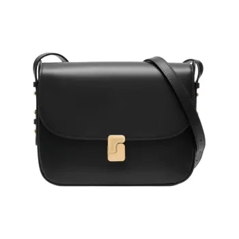 SOEUR Leather Shoulder Bag Women's Black