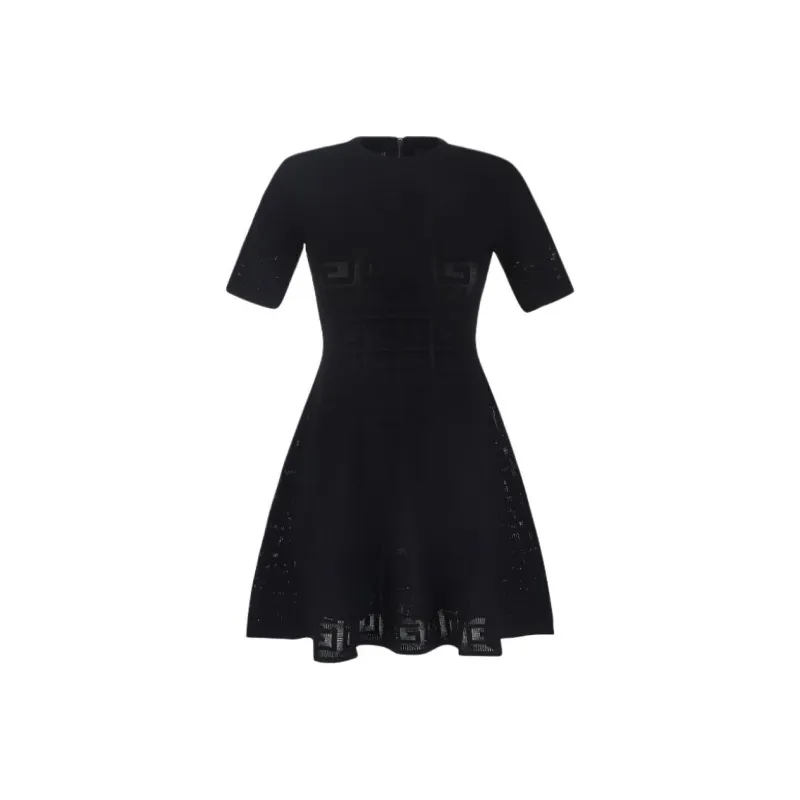 Givenchy 4G Jacquard Flared Mini Dress-0