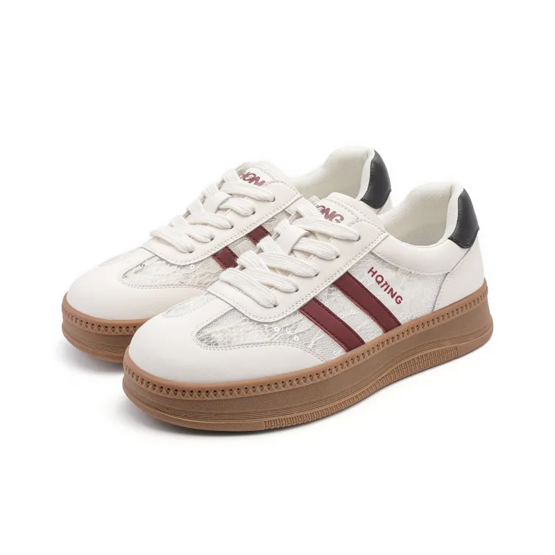 RED DRAGONFLY Low Top Skateboard Shoes Women's-2