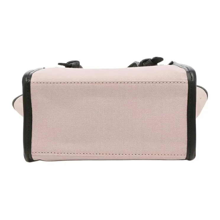 GIANNI CHIARINI Cotton With Leather Shoulder Bag, Crossbody Bag, Handbag Women's Pink-5