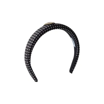 PRADA Recycled Nylon, Enamel Headbands Women's Black