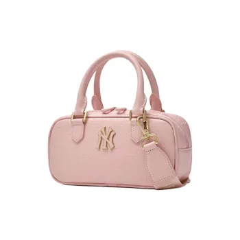 MLB Logo Shoulder Crossbody Bag Handbag Women's White