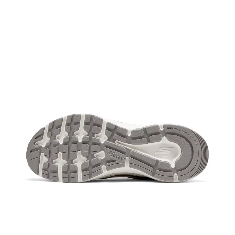 Skechers Women's GO Series Cushioning, Breathable, And Resilient Design Low Top Running Shoes Women's White Silver Pink-4