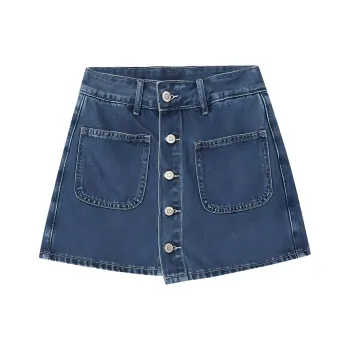 ONE SHALLOW Denim Short Skirts Women's