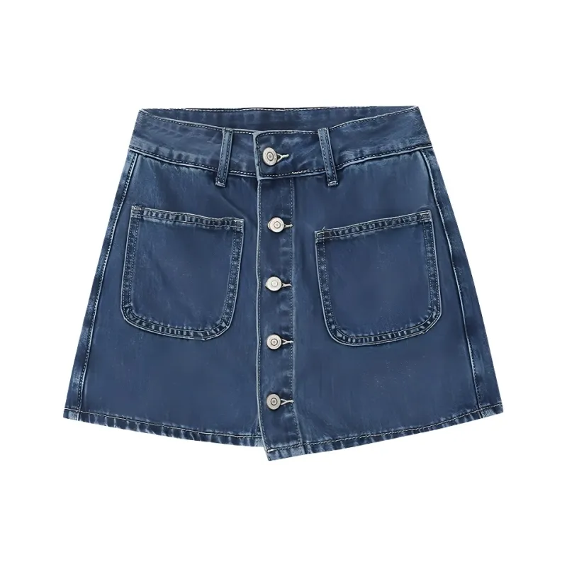 ONE SHALLOW Denim Short Skirts Women's-0