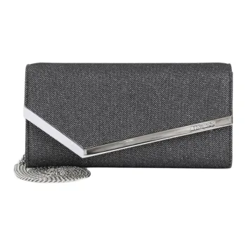 Jimmy Choo Leather Clutch Women's Metallic